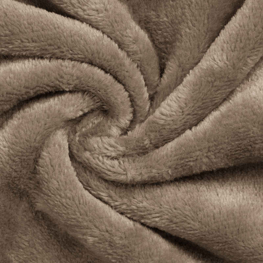 vidaXL Bluza-koc Camel L Fleece i Flanela