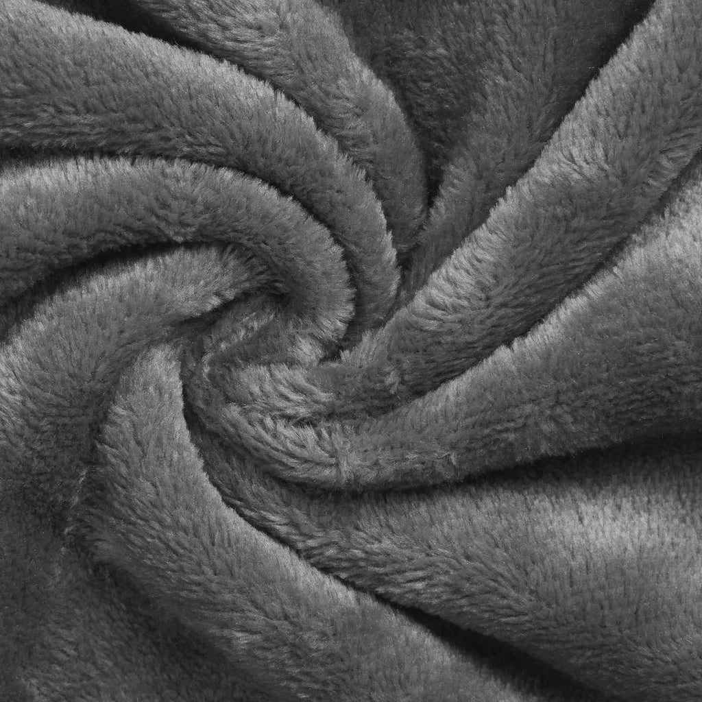 vidaXL Bluza-koc Ciemnoszary M Fleece i Flanela
