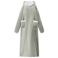 vidaXL Bluza-koc Szary M Fleece i Flanela