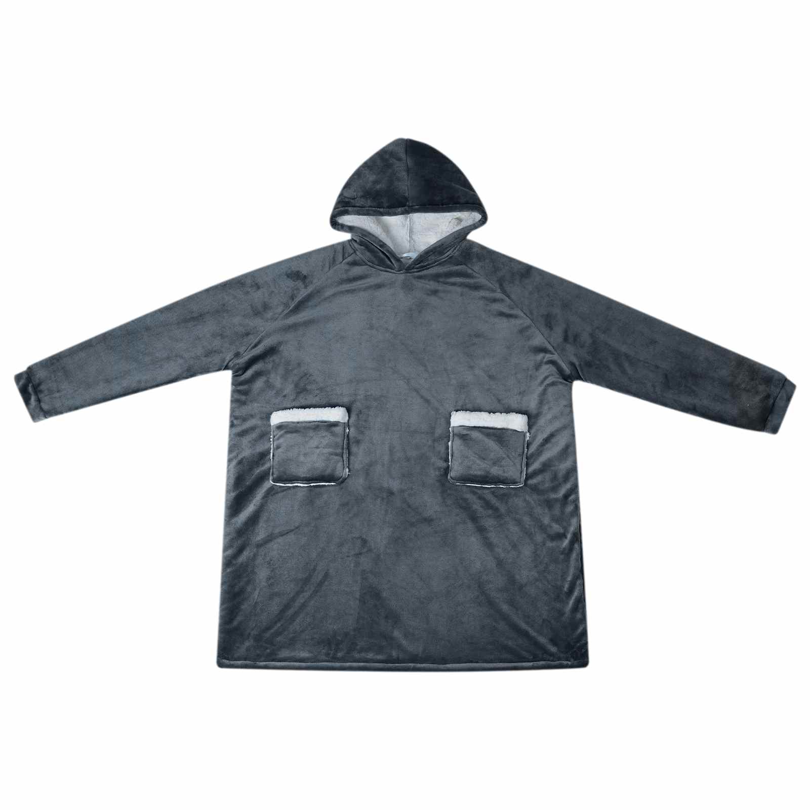 vidaXL Bluza-koc Granatowy L Fleece i Flanela