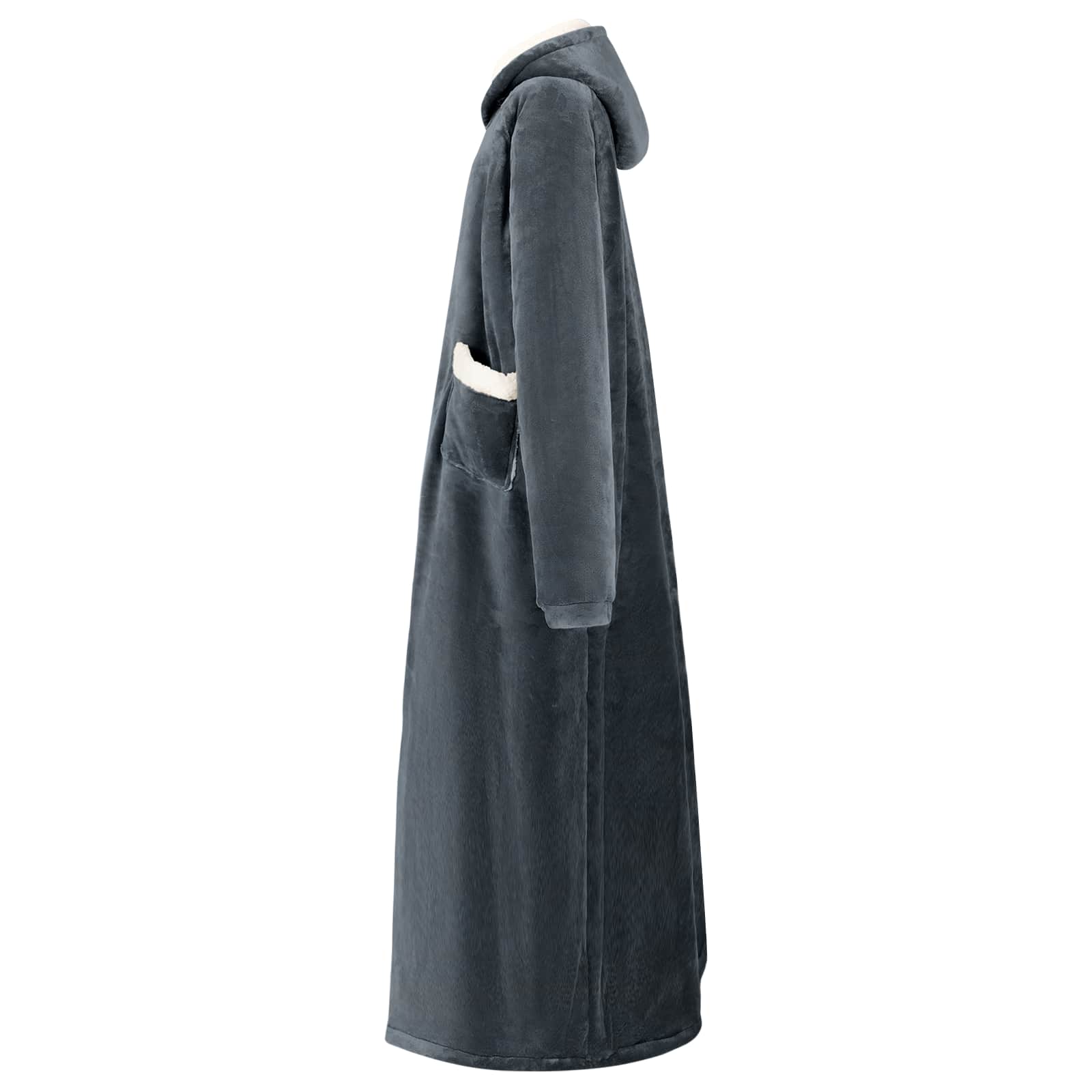 vidaXL Bluza-koc Granatowy M Fleece i Flanela
