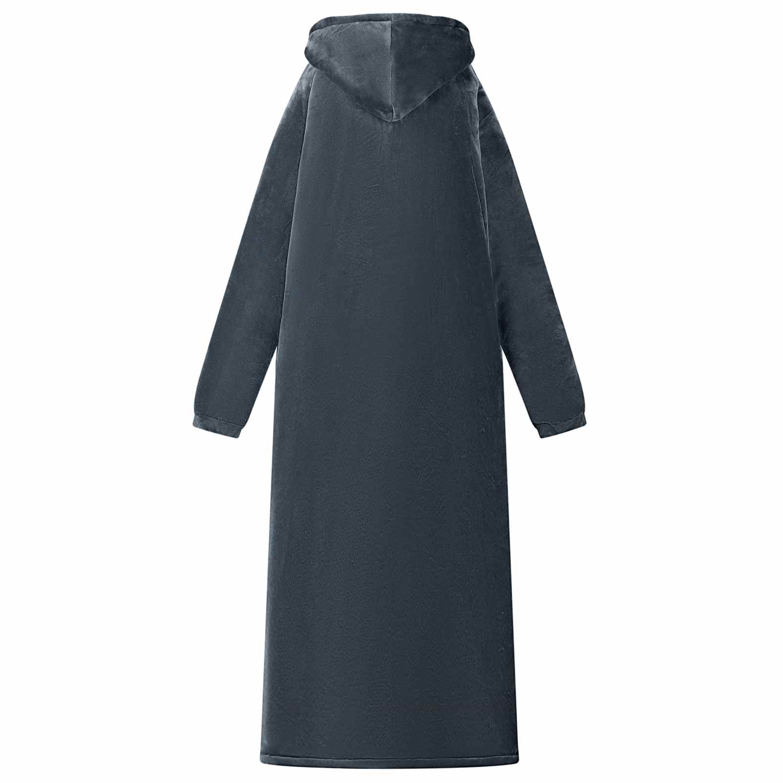 vidaXL Bluza-koc Granatowy L Fleece i Flanela