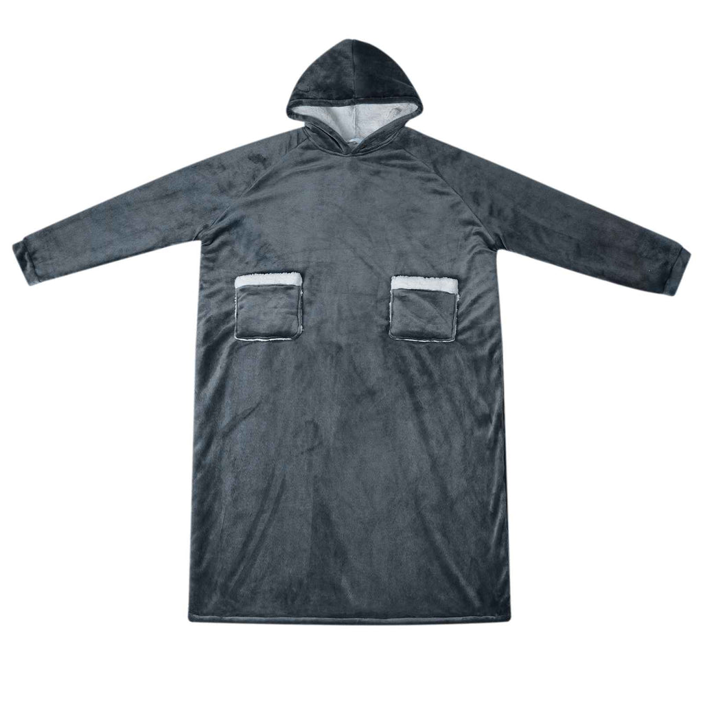vidaXL Bluza-koc Granatowy L Fleece i Flanela