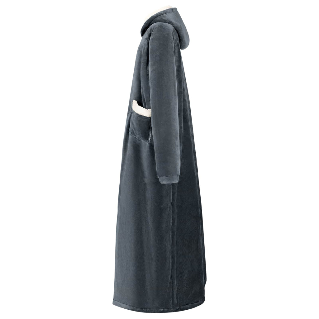 vidaXL Bluza-koc Granatowy L Fleece i Flanela