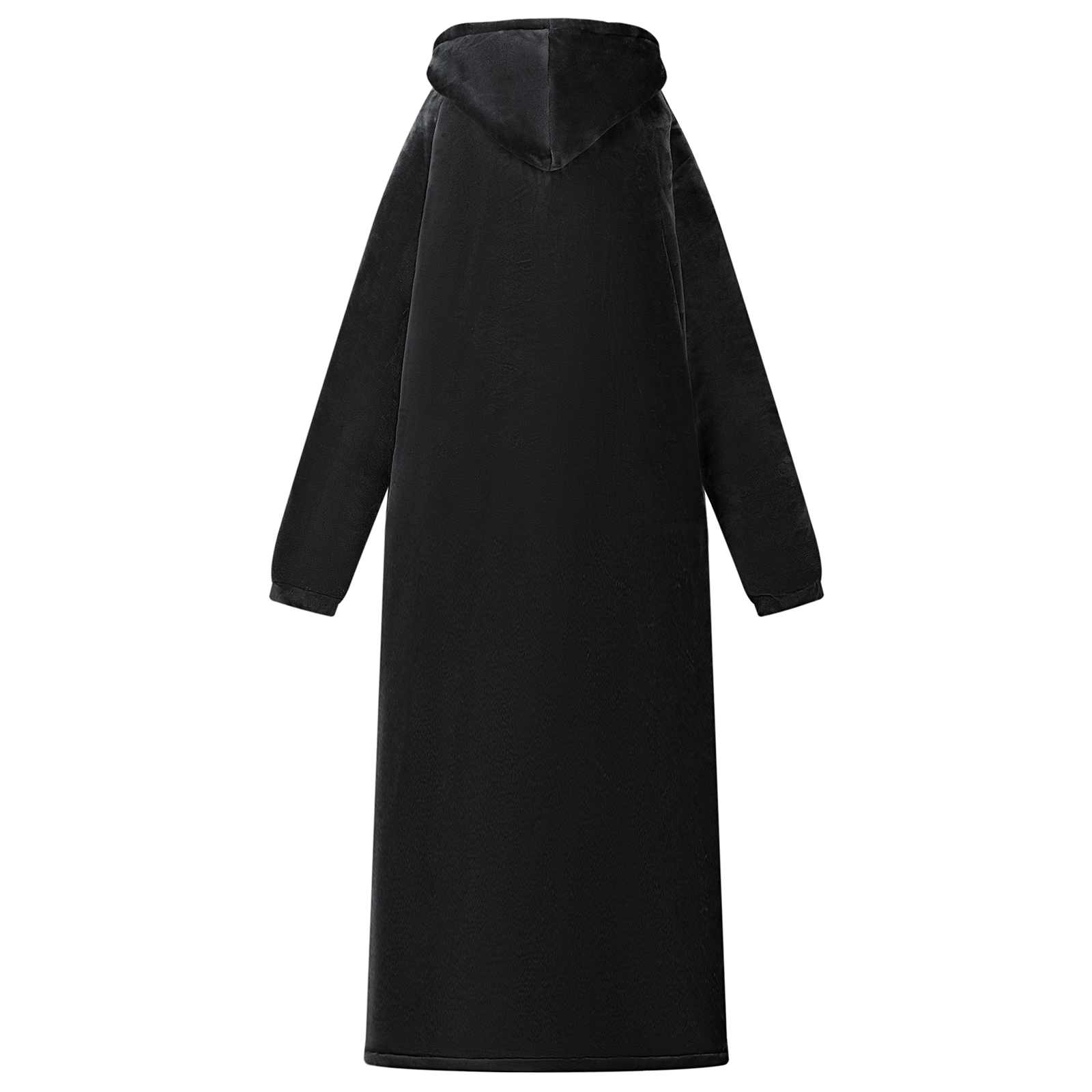 vidaXL Bluza-koc Czarny L Fleece i Flanela
