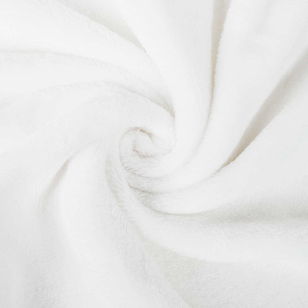 vidaXL Bluza-koc Biały M Fleece i Flanela