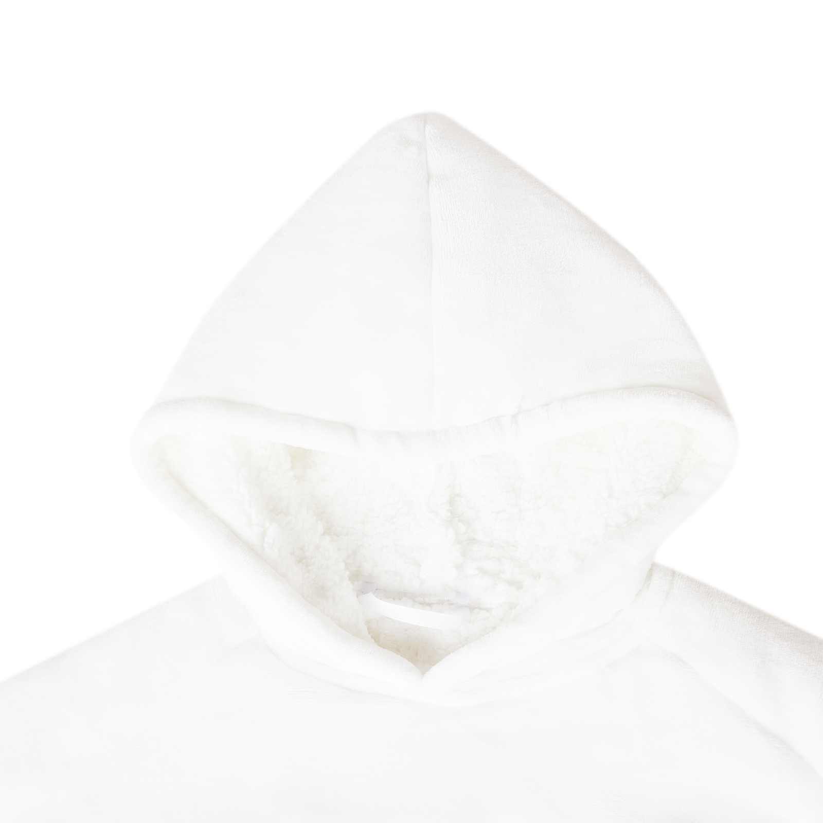 vidaXL Bluza-koc Biały L Fleece i Flanela