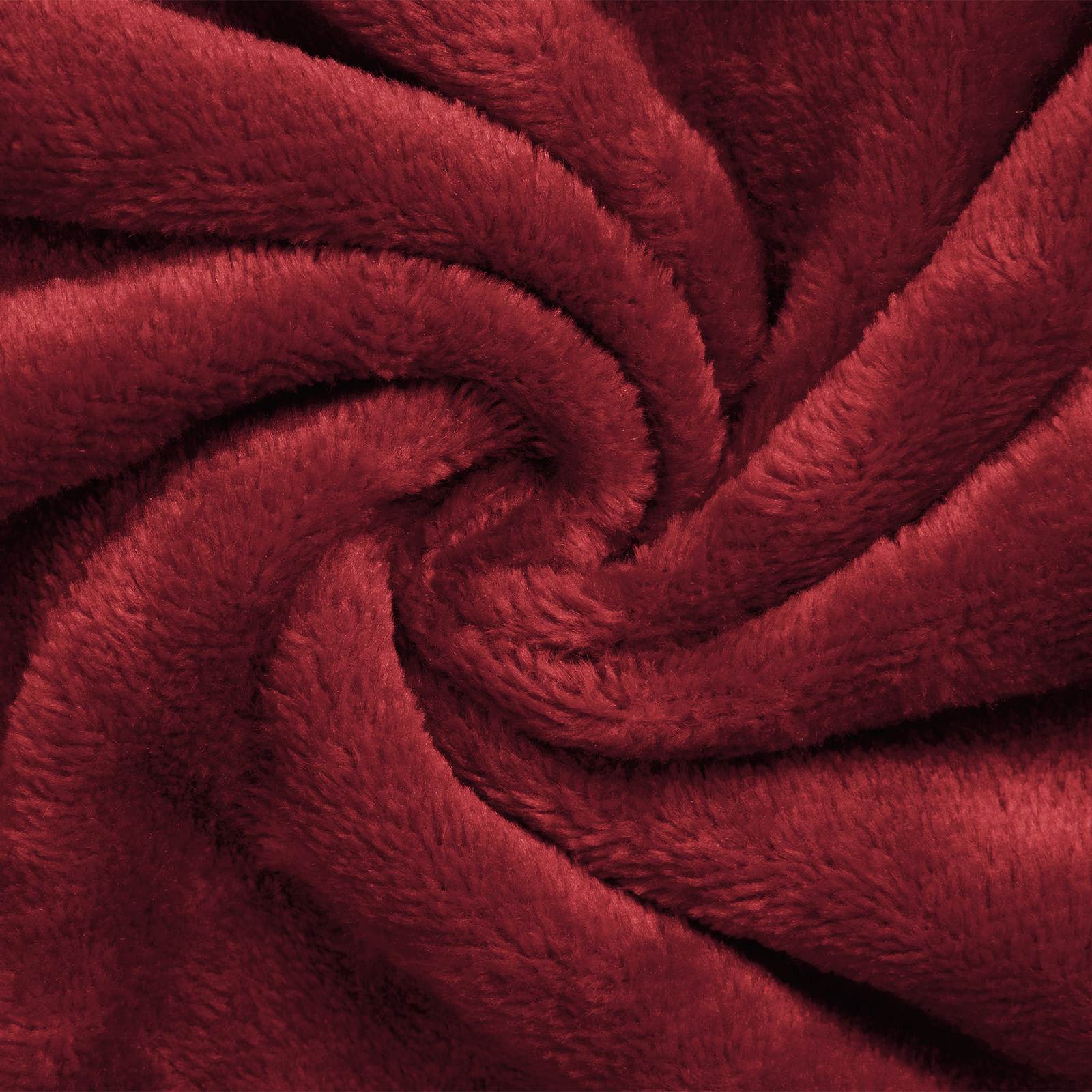 vidaXL Bluza-koc Bordeaux Czerwony L Fleece i Flanela