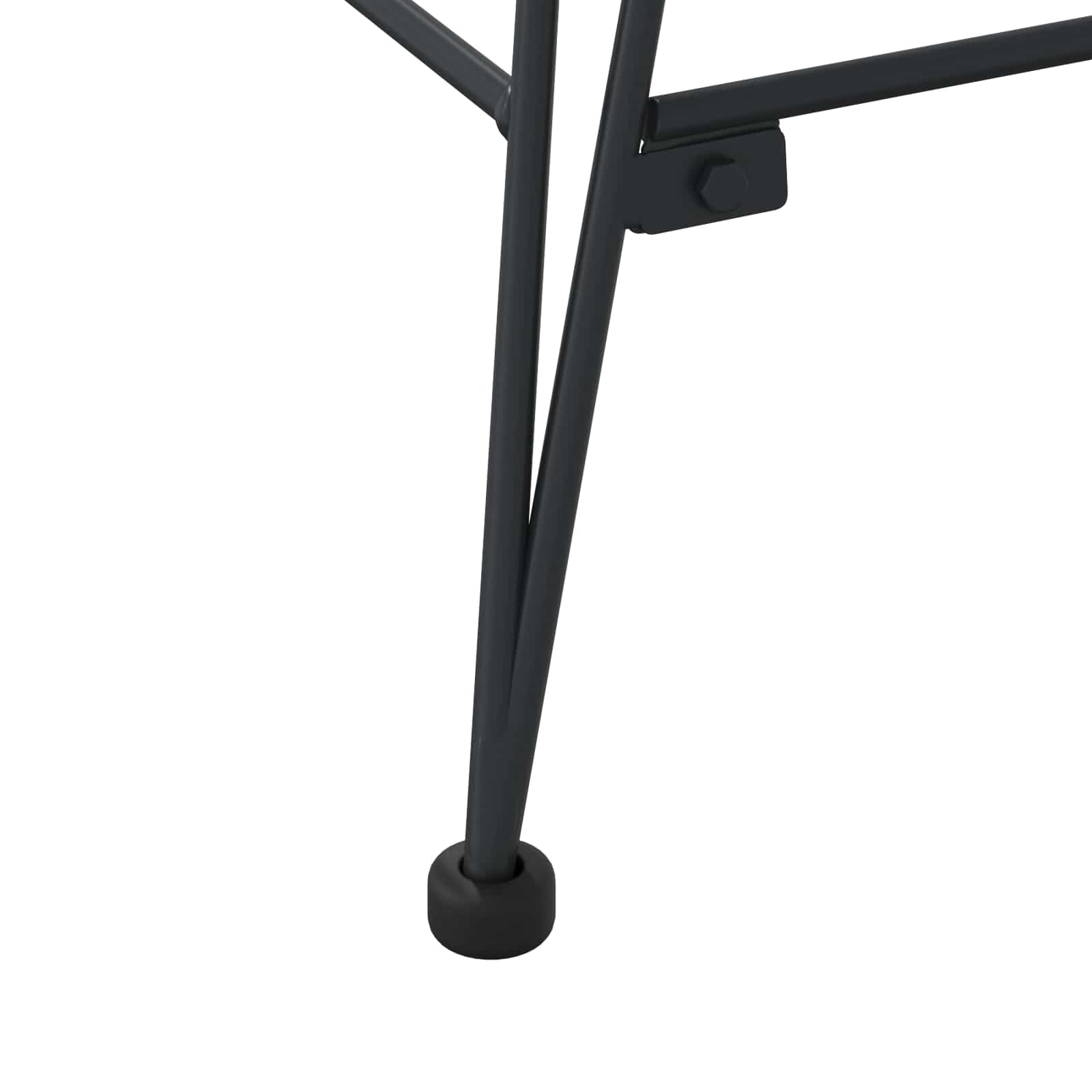 vidaXL Krzesło jadalniane 2 pcs Rattan i żelazo Czarny 57 x 55 x 85 cm