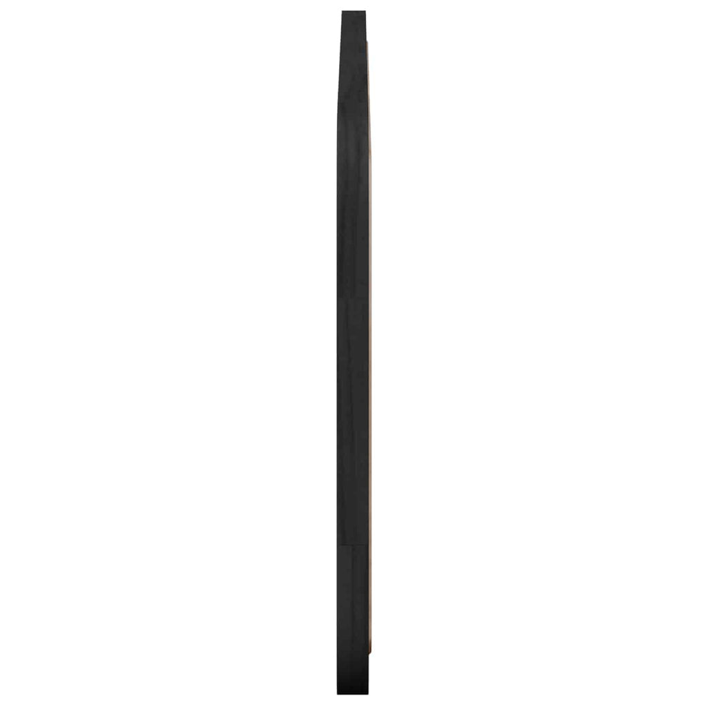 vidaXL Zagłówek Z zagłówkiem Czarny 120 x 55 x 3 cm rattan