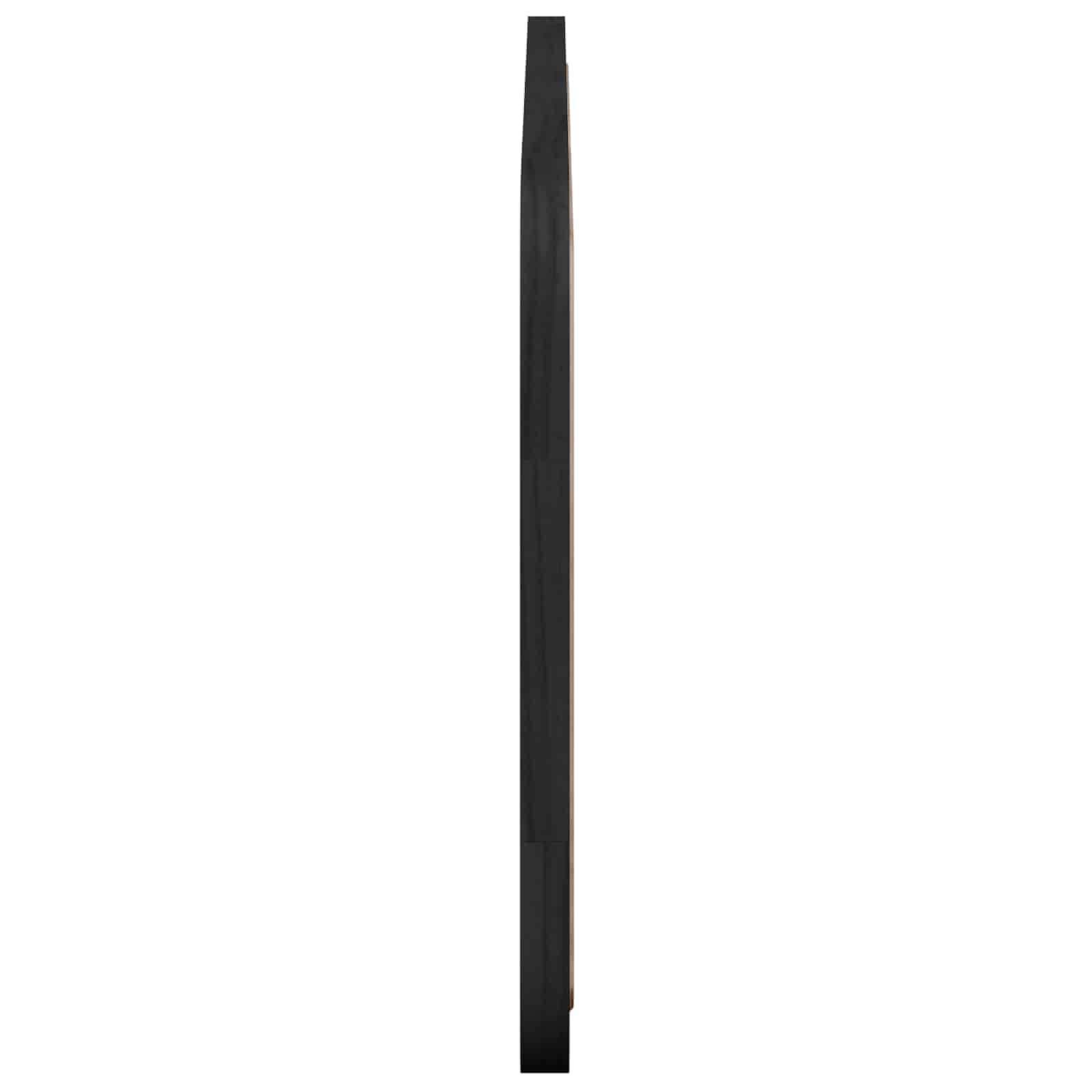vidaXL Zagłówek Z zagłówkiem Czarny 120 x 55 x 3 cm rattan