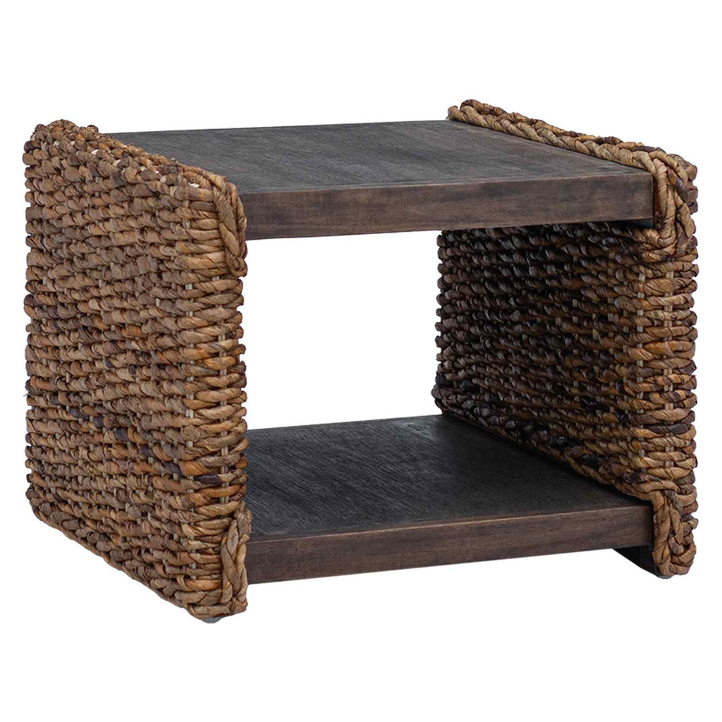 vidaXL Stolik kawowy Naturalny 45 x 45 x 45 cm Lite drewno mahoniowe