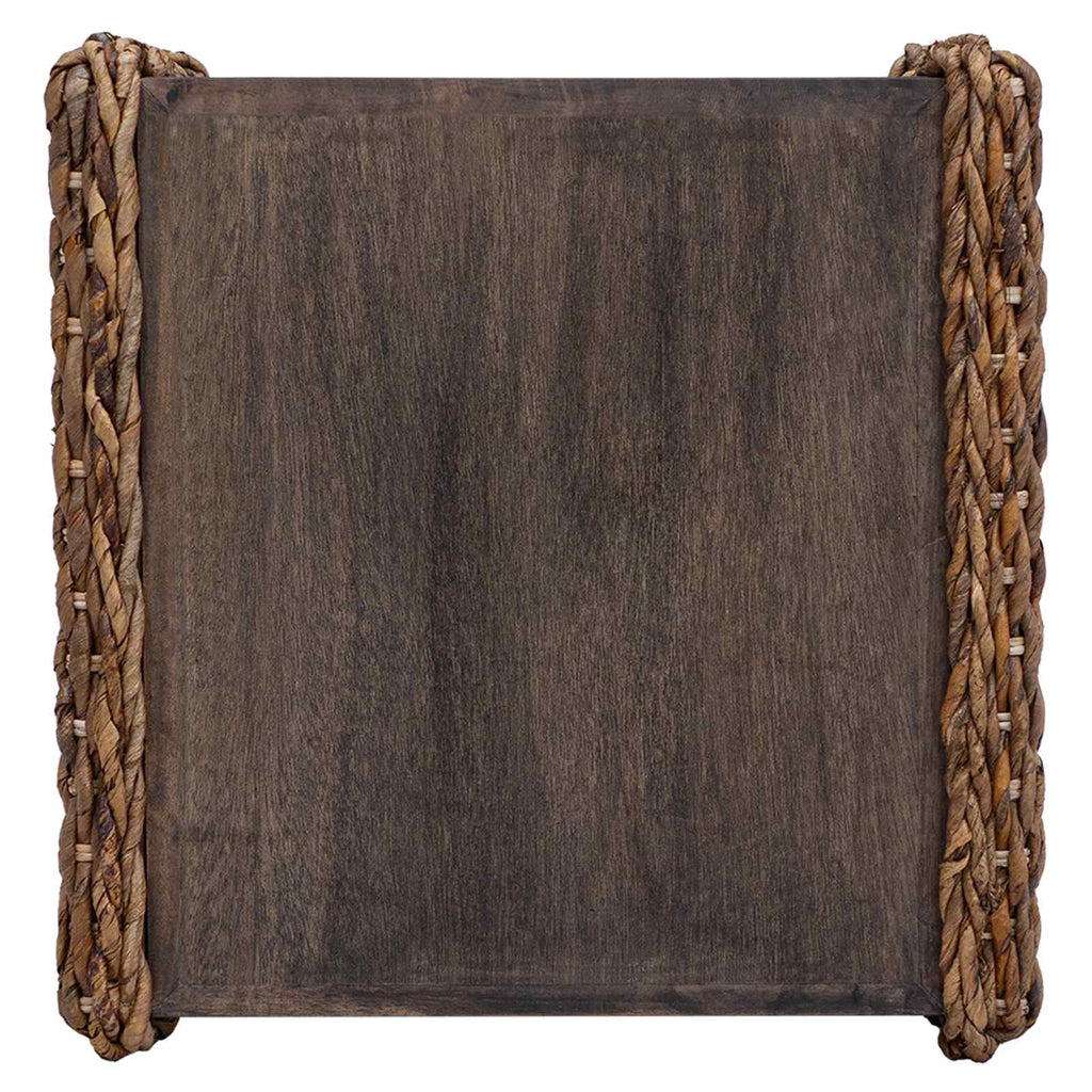 vidaXL Stolik kawowy Naturalny 45 x 45 x 45 cm Lite drewno mahoniowe