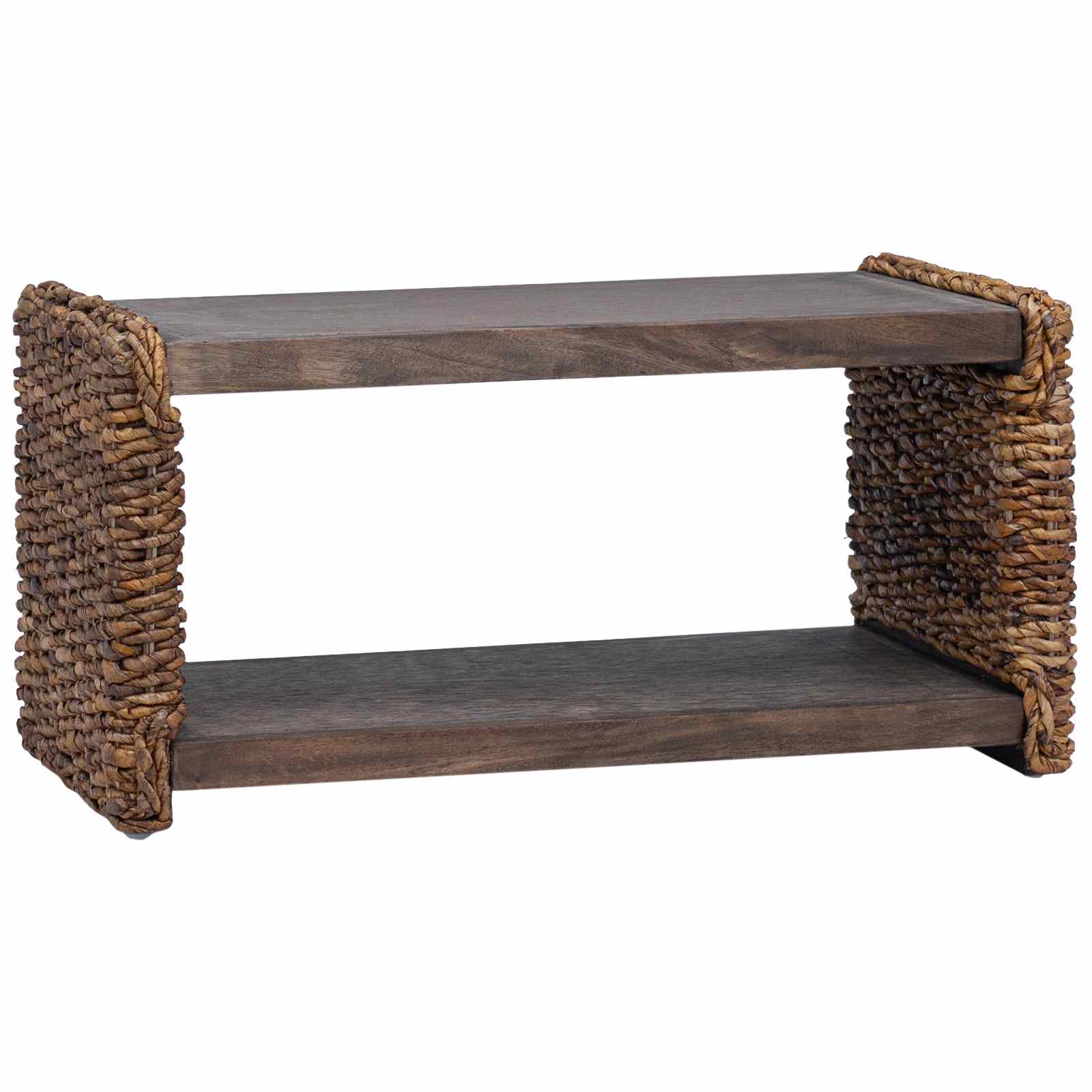 vidaXL Stolik kawowy Naturalny 70 x 35 x 35 cm Lite drewno mahoniowe