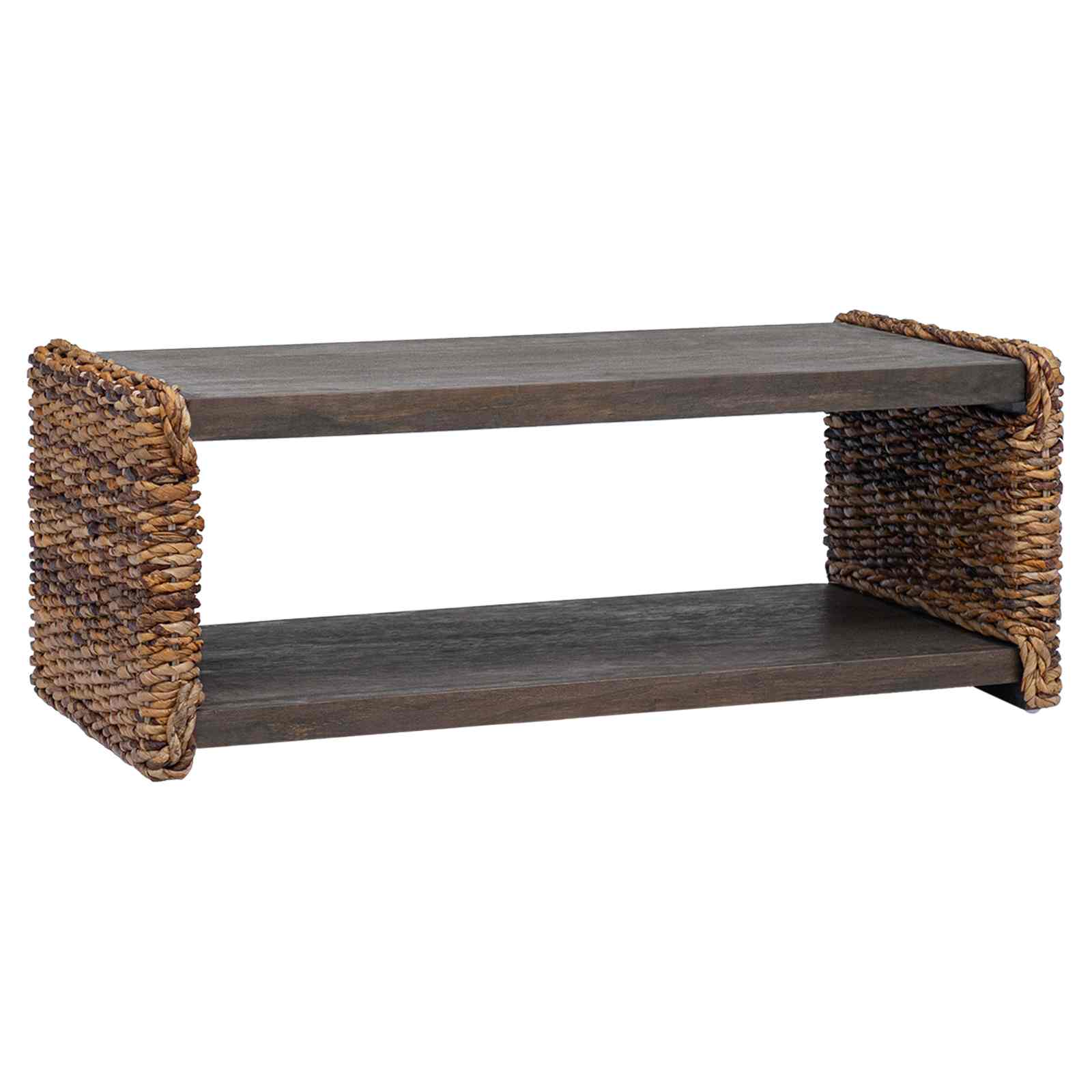 vidaXL Stolik kawowy Naturalny 90 x 45 x 35 cm Lite drewno mahoniowe