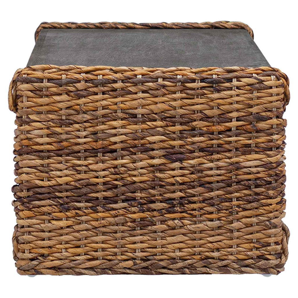 vidaXL Stolik kawowy Naturalny 90 x 45 x 35 cm Lite drewno mahoniowe