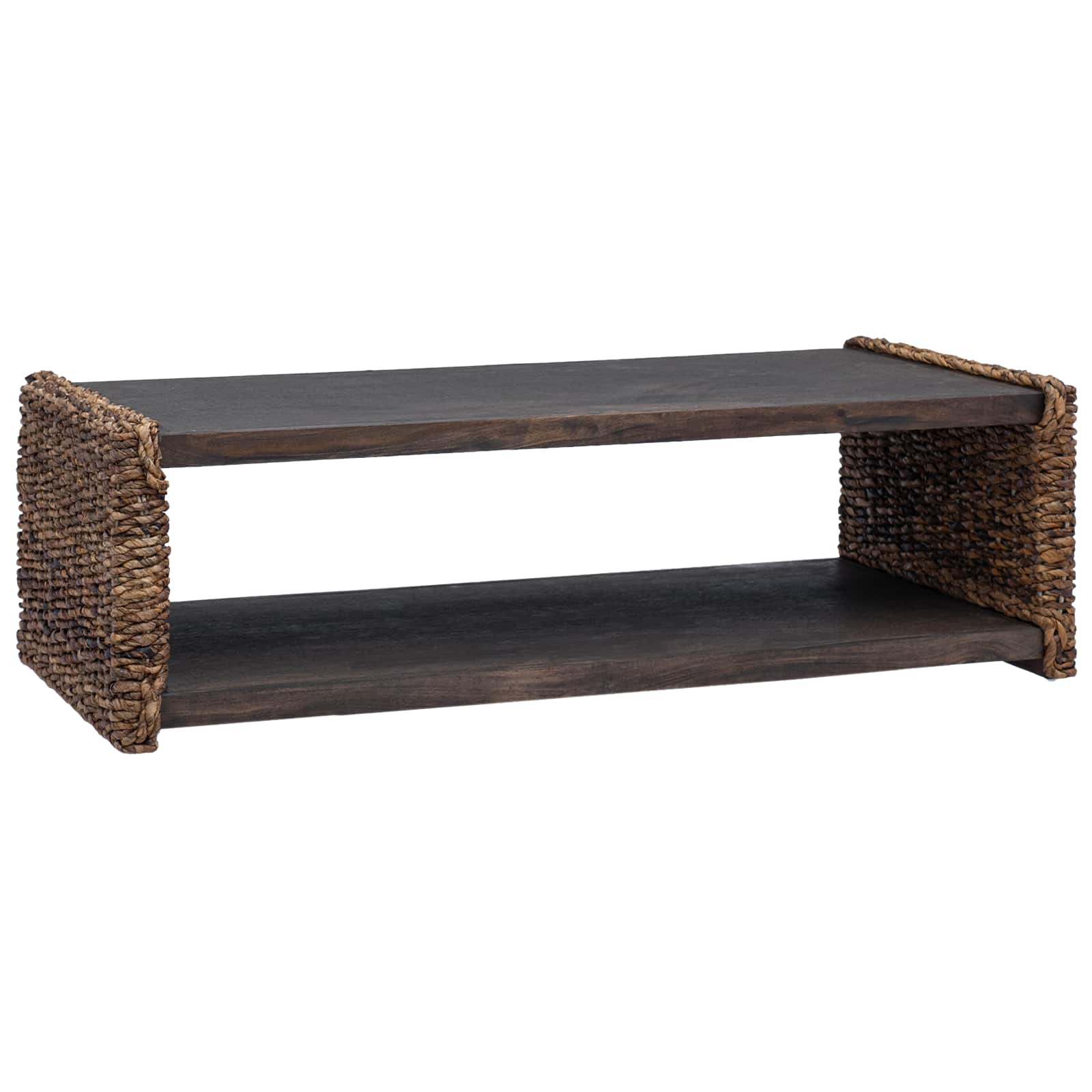 vidaXL Stolik kawowy Naturalny 110 x 55 x 35 cm Lite drewno mahoniowe