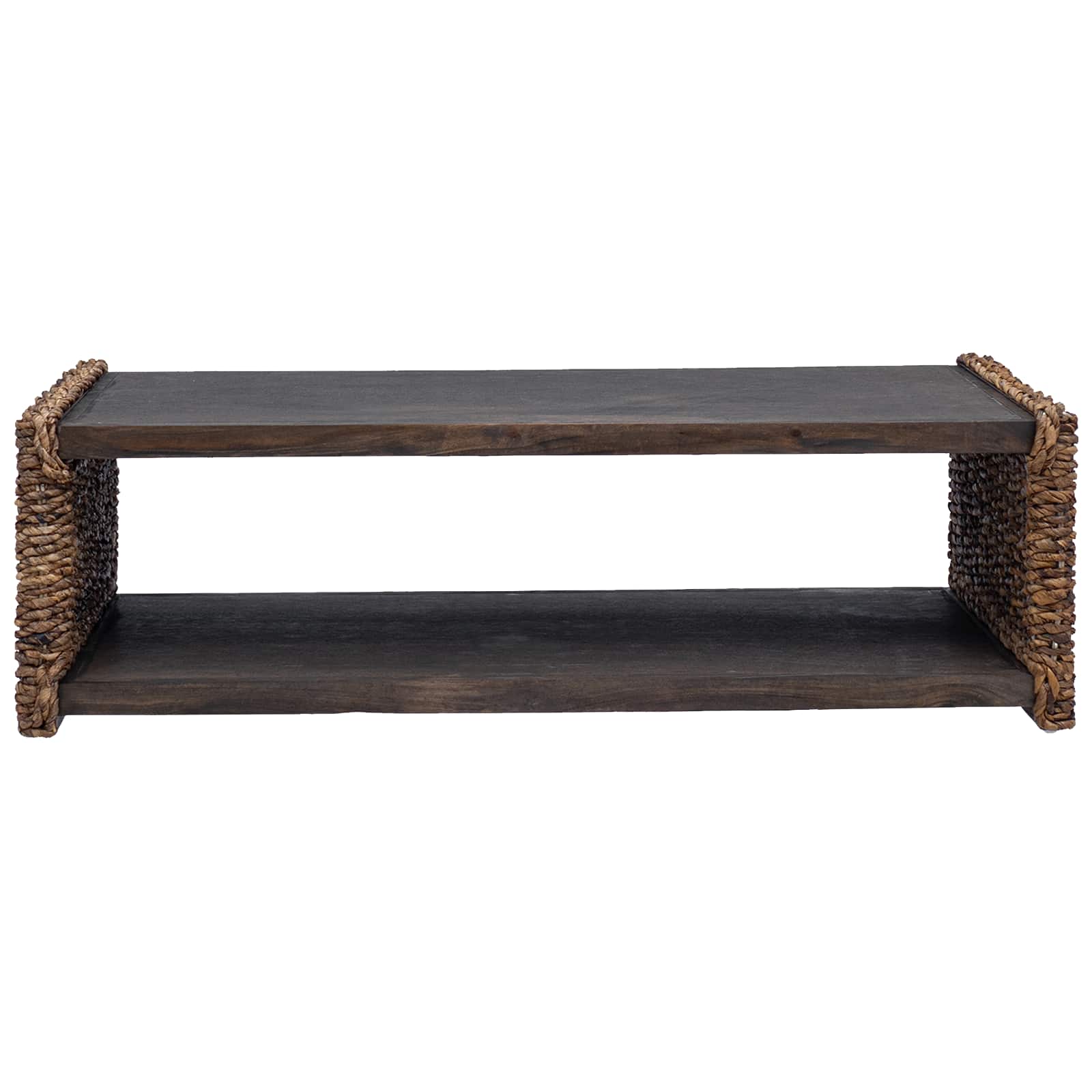vidaXL Stolik kawowy Naturalny 110 x 55 x 35 cm Lite drewno mahoniowe