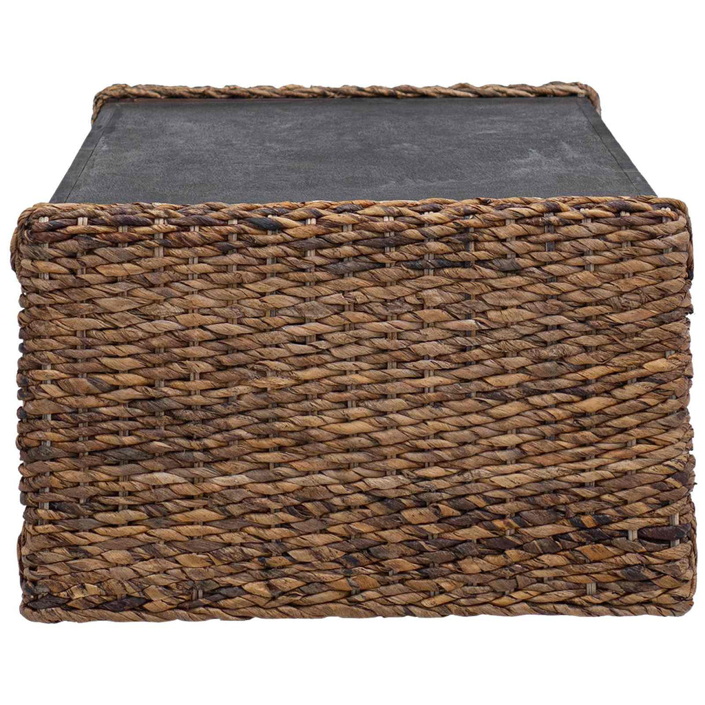 vidaXL Stolik kawowy Naturalny 110 x 55 x 35 cm Lite drewno mahoniowe