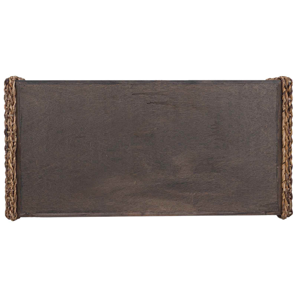 vidaXL Stolik kawowy Naturalny 110 x 55 x 35 cm Lite drewno mahoniowe