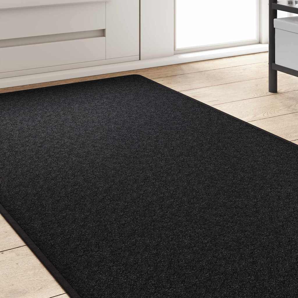 vidaXL Chodnik dywanowy Antracyt 80 x 500 cm 100% polipropylen