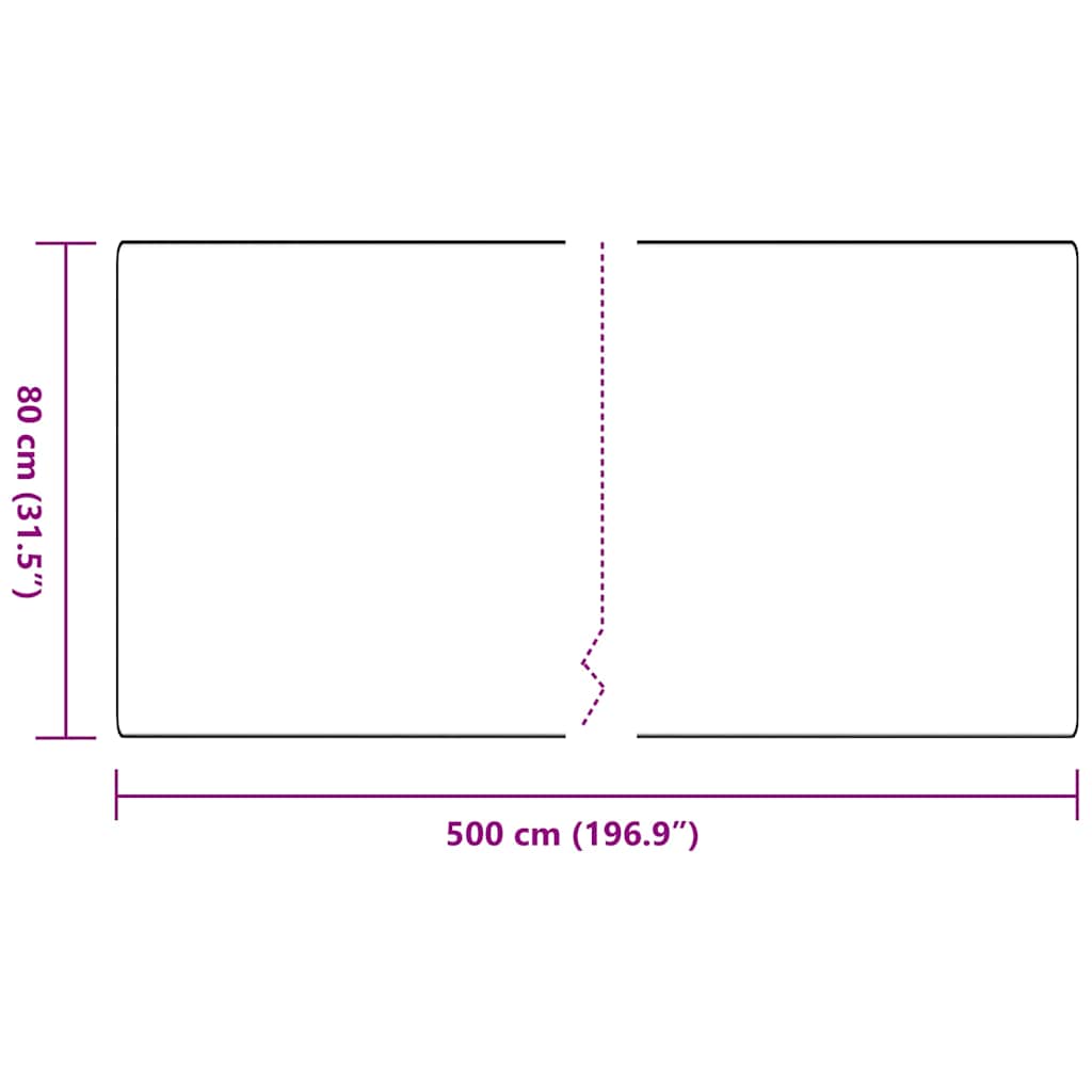 vidaXL Chodnik dywanowy Antracyt 80 x 500 cm 100% polipropylen