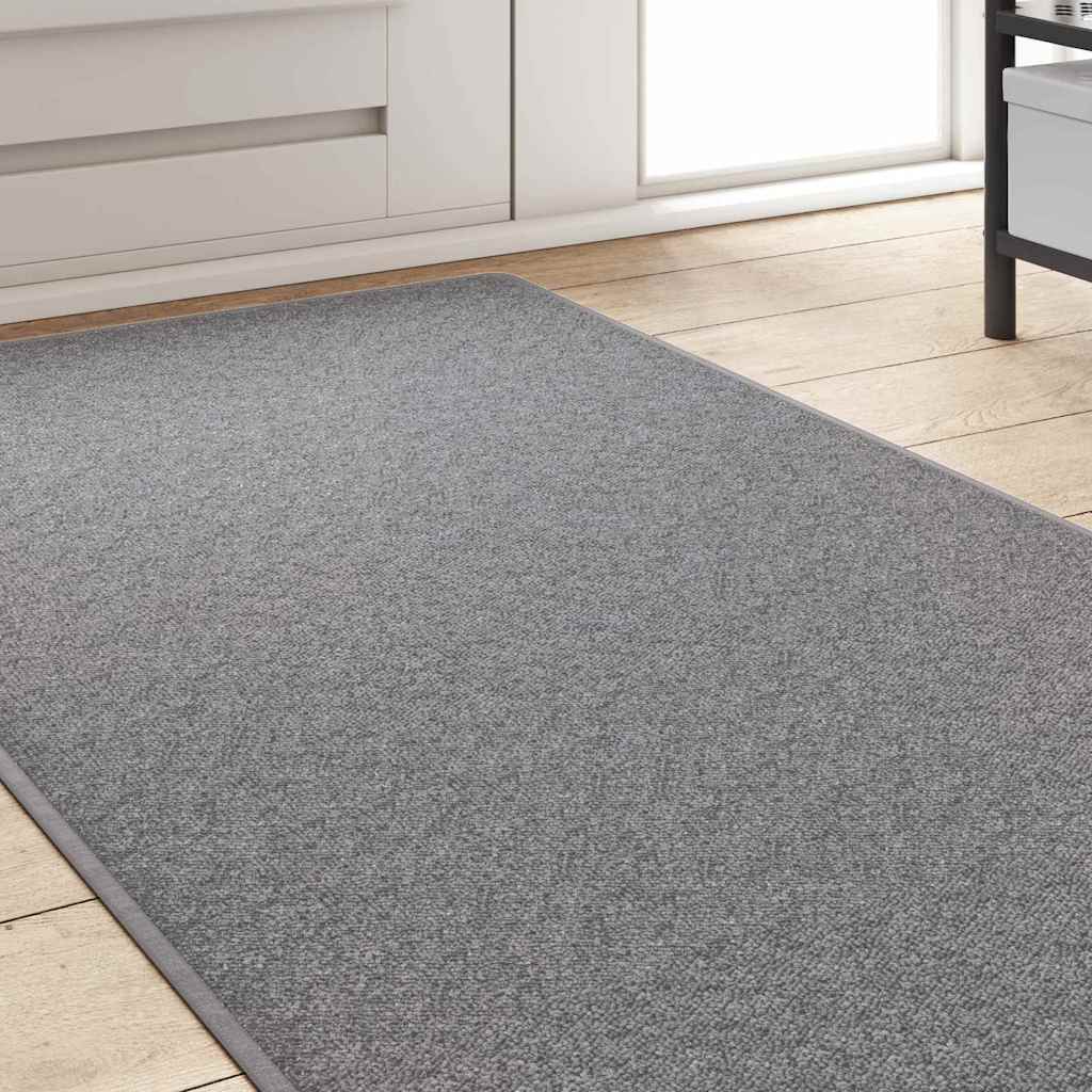 vidaXL Chodnik dywanowy Jasnoszary 80 x 500 cm 100% polipropylen
