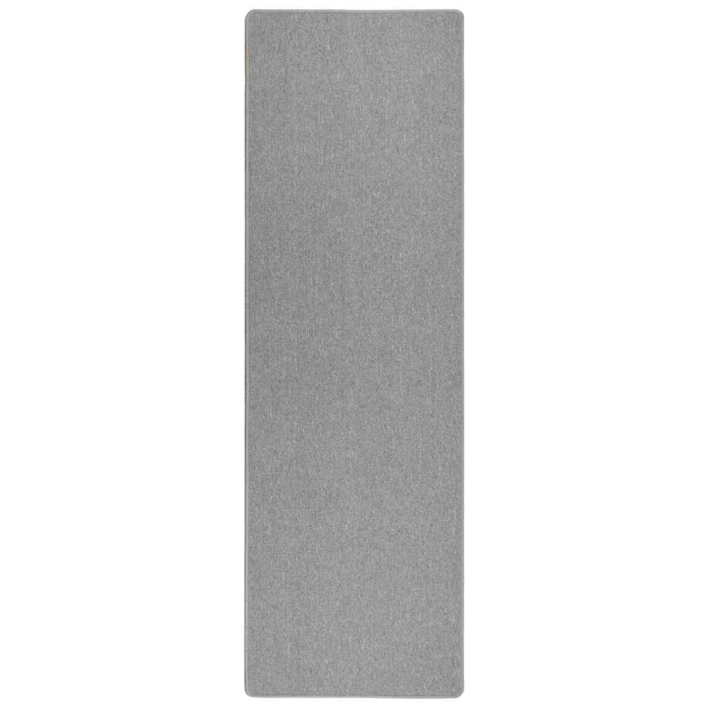 vidaXL Chodnik dywanowy Jasnoszary 80 x 500 cm 100% polipropylen