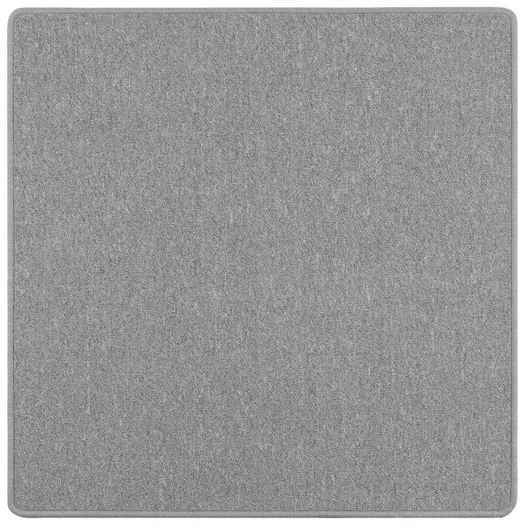 vidaXL Chodnik dywanowy Jasnoszary 100 x 100 cm 100% polipropylen