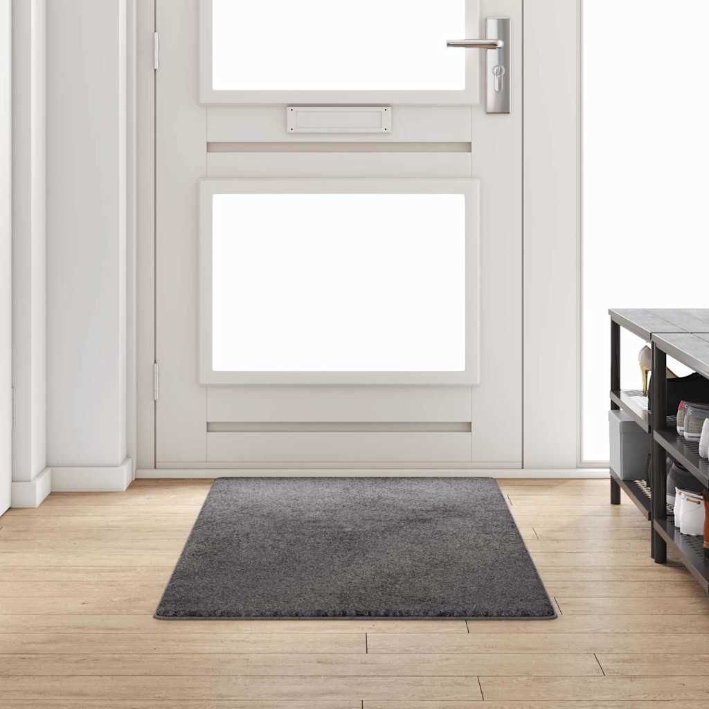 vidaXL Chodnik dywanowy Szary 80 x 200 cm 100% Poliester Tuft