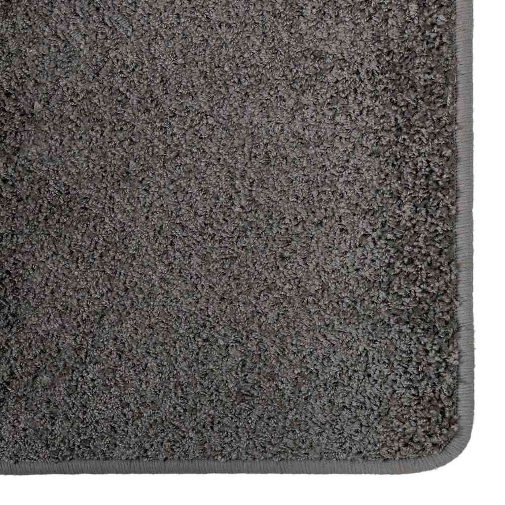 vidaXL Chodnik dywanowy Szary 80 x 250 cm 100% Poliester Tuft
