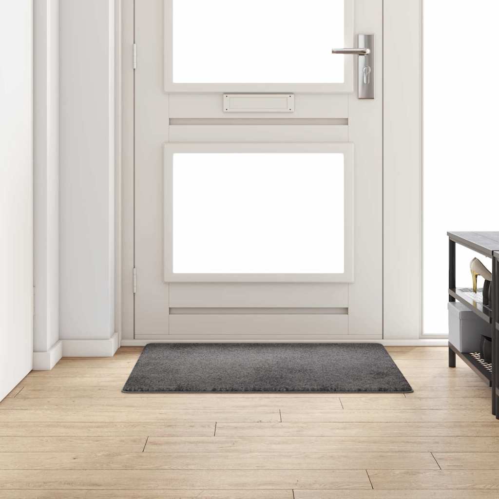 vidaXL Chodnik dywanowy Szary 100 x 100 cm 100% Poliester Tuft
