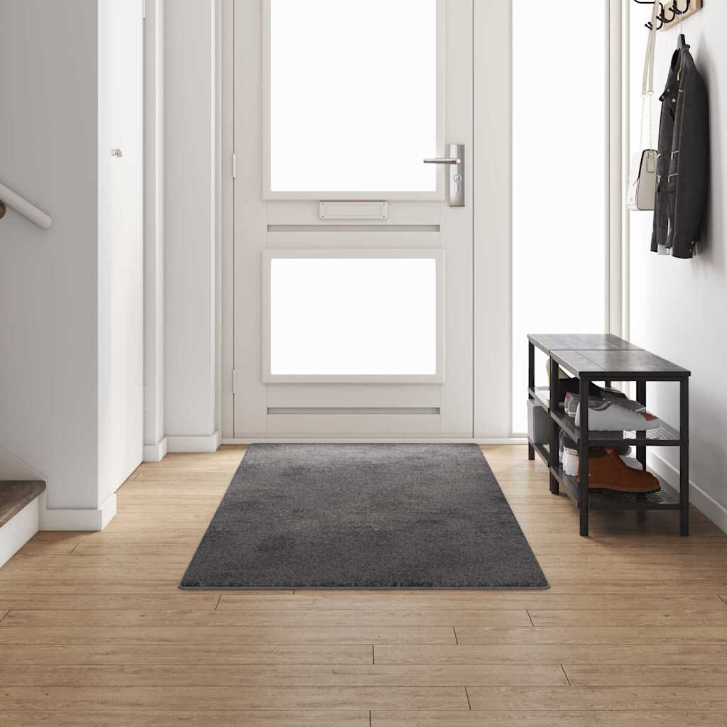 vidaXL Chodnik dywanowy Szary 100 x 300 cm 100% Poliester Tuft
