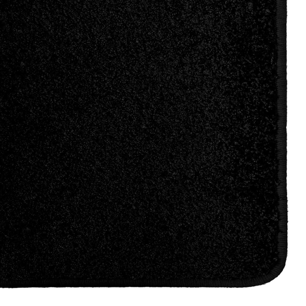 vidaXL Chodnik dywanowy Czarny 50 x 100 cm 100% Poliester Tuft