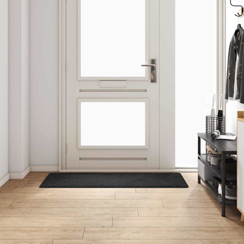 vidaXL Chodnik dywanowy Czarny 50 x 150 cm 100% Poliester Tuft