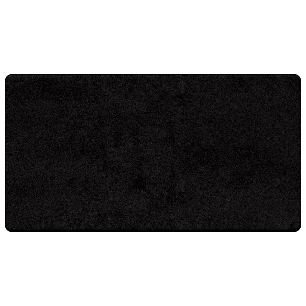 vidaXL Chodnik dywanowy Czarny 80 x 150 cm 100% Poliester Tuft