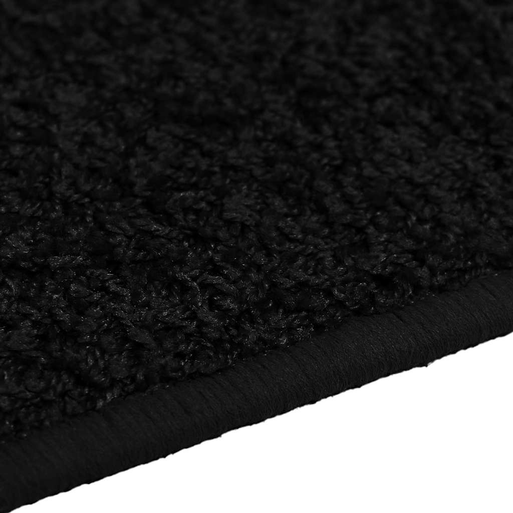 vidaXL Chodnik dywanowy Czarny 80 x 200 cm 100% Poliester Tuft