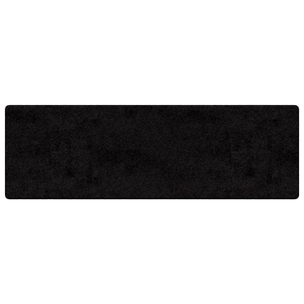 vidaXL Chodnik dywanowy Czarny 80 x 200 cm 100% Poliester Tuft