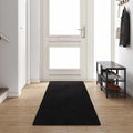 vidaXL Chodnik dywanowy Czarny 80 x 400 cm 100% Poliester Tuft