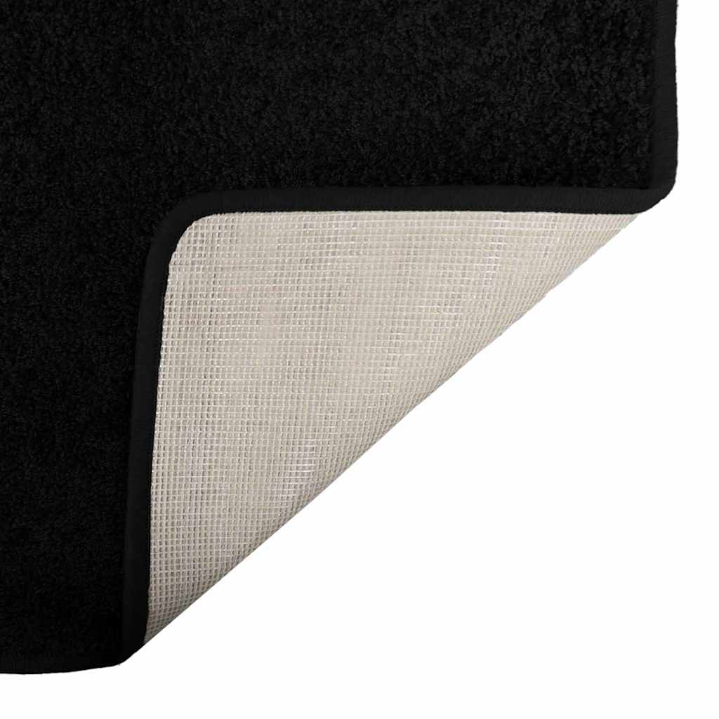 vidaXL Chodnik dywanowy Czarny 100 x 250 cm 100% Poliester Tuft
