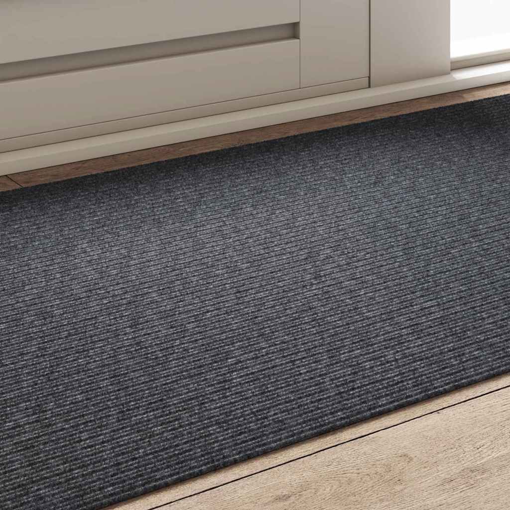 vidaXL Chodnik dywanowy Szary 80 x 150 cm tkanina