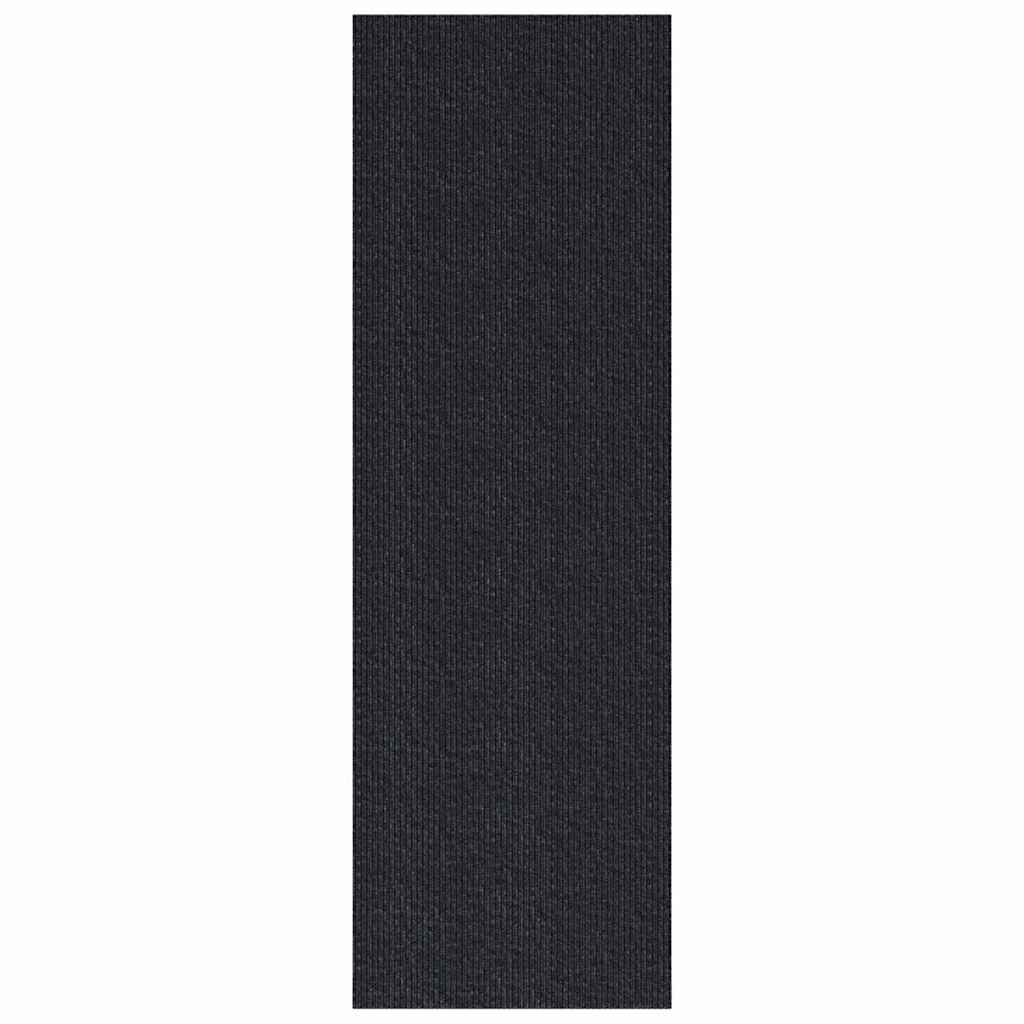 vidaXL Chodnik dywanowy Antracyt 80 x 400 cm tkanina