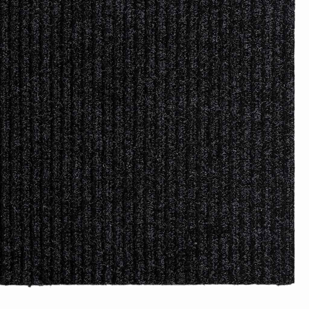 vidaXL Chodnik dywanowy Antracyt 80 x 500 cm tkanina