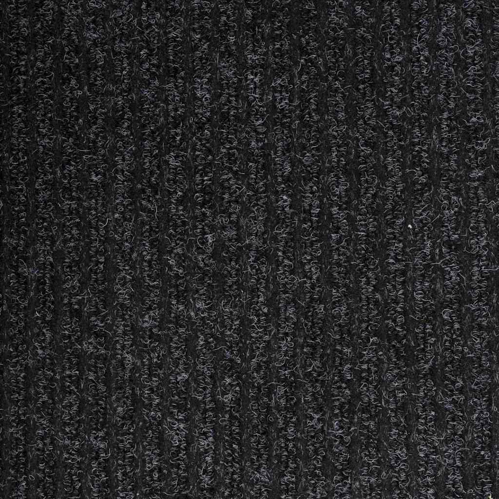 vidaXL Chodnik dywanowy Antracyt 80 x 500 cm tkanina