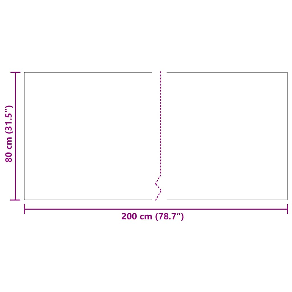 vidaXL Chodnik dywanowy Jasnoszary 80 x 200 cm tkanina