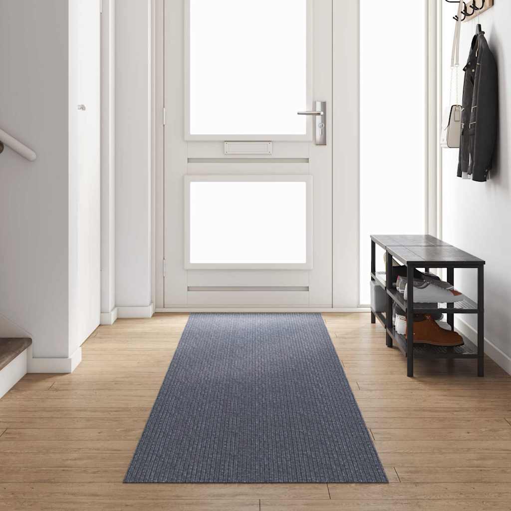 vidaXL Chodnik dywanowy Jasnoszary 80 x 400 cm tkanina