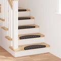 vidaXL Samoprzylepne maty na schody 15 pcs Antracyt 56 x 17 x 3 cm