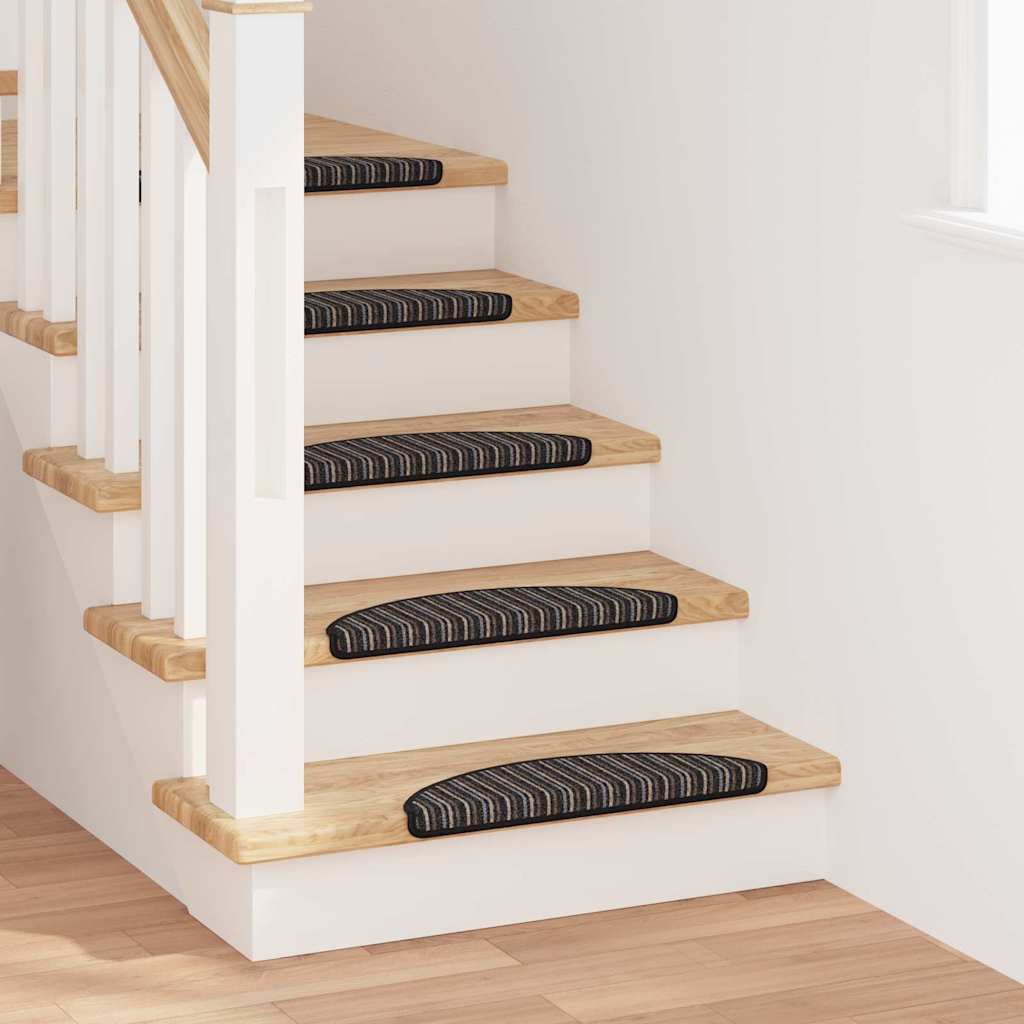 vidaXL Samoprzylepne maty na schody 15 pcs Antracyt 56 x 17 x 3 cm