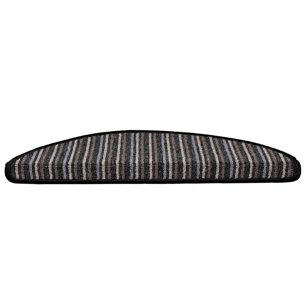 vidaXL Samoprzylepne maty na schody 15 pcs Antracyt 56 x 17 x 3 cm