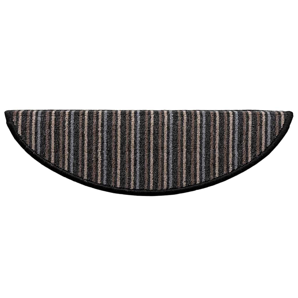 vidaXL Samoprzylepne maty na schody 15 pcs Antracyt 56 x 17 x 3 cm